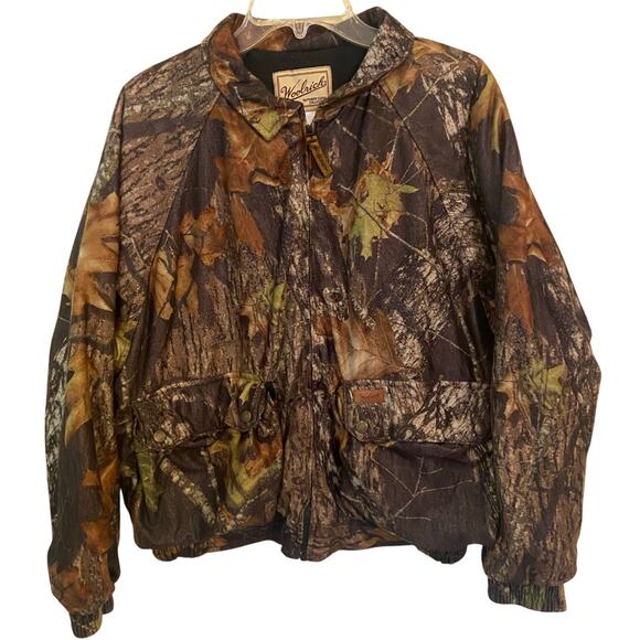 Woolrich Other - Woolrich Camo Hunting Jacket M Outdoor Guide Collection Full Zip Quilted Vintage